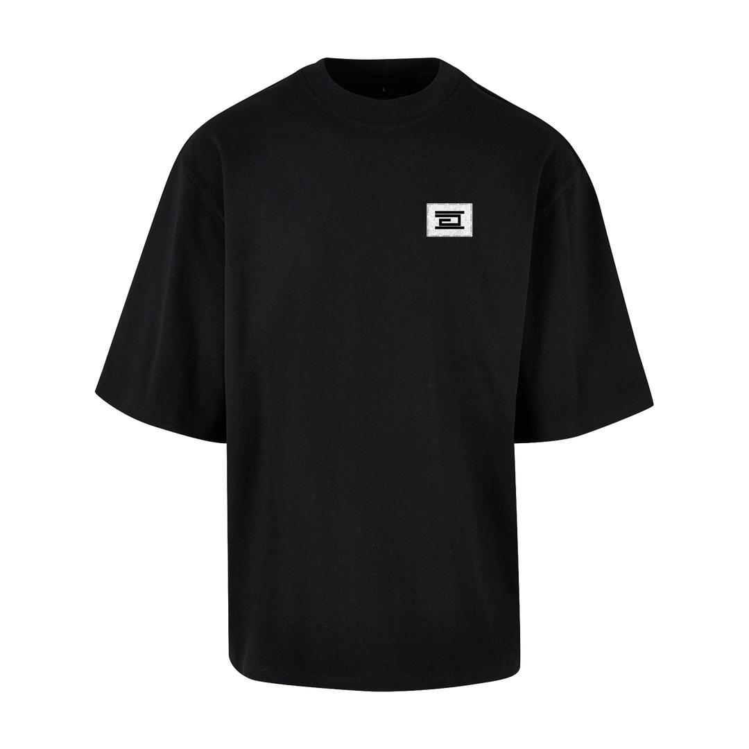 Black Printed T-shirt Front