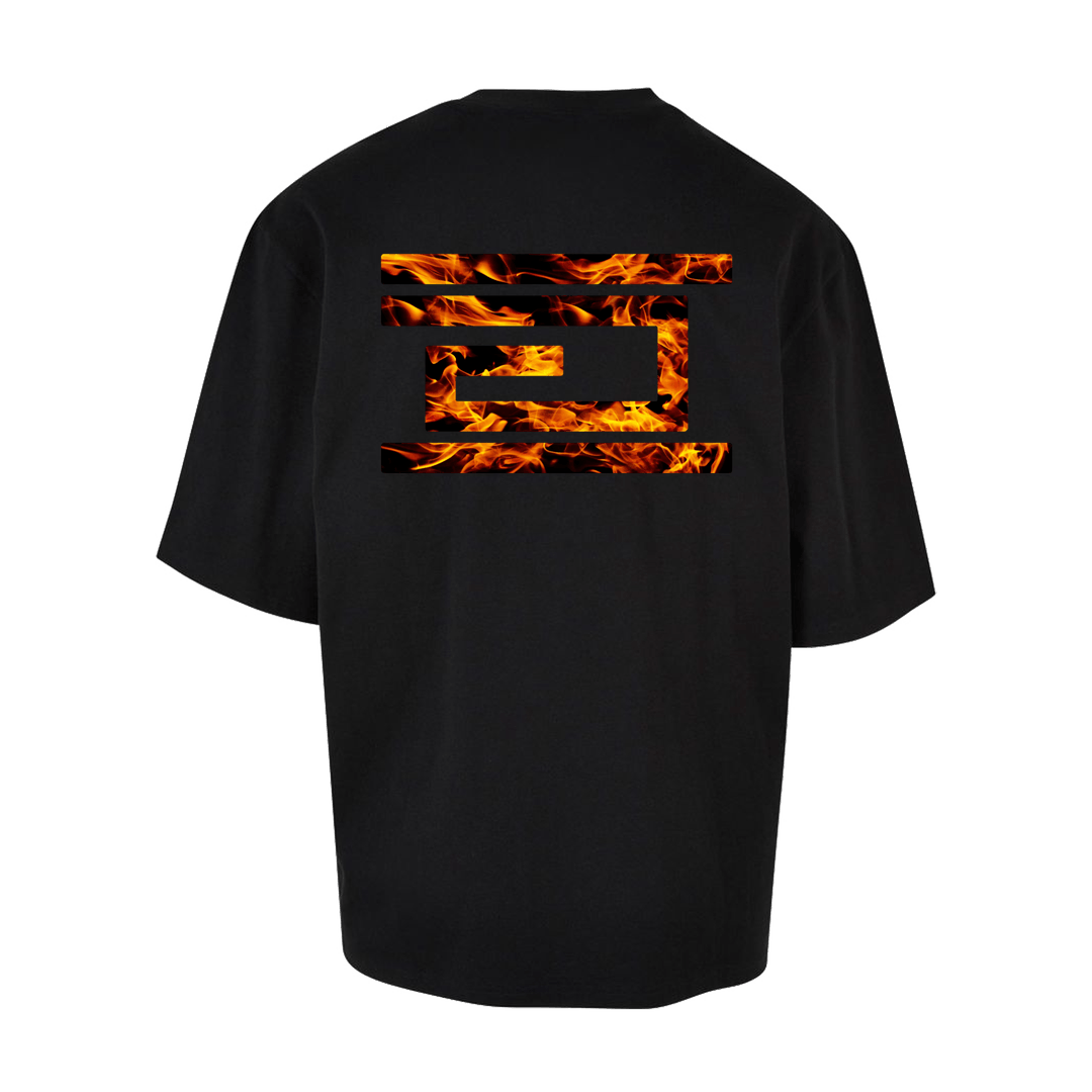 Black Printed T-shirt Back