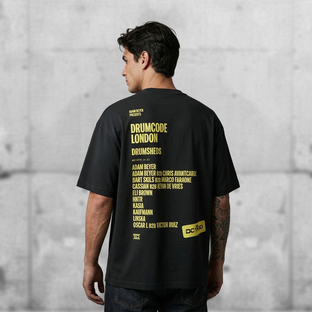 Black Printed T-shirt Front