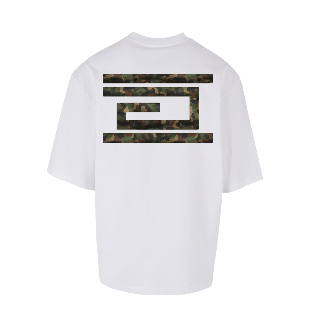 White Printed T-shirt Back