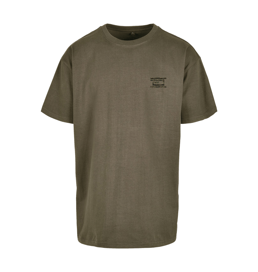 Olive Printed T-shirt Front
