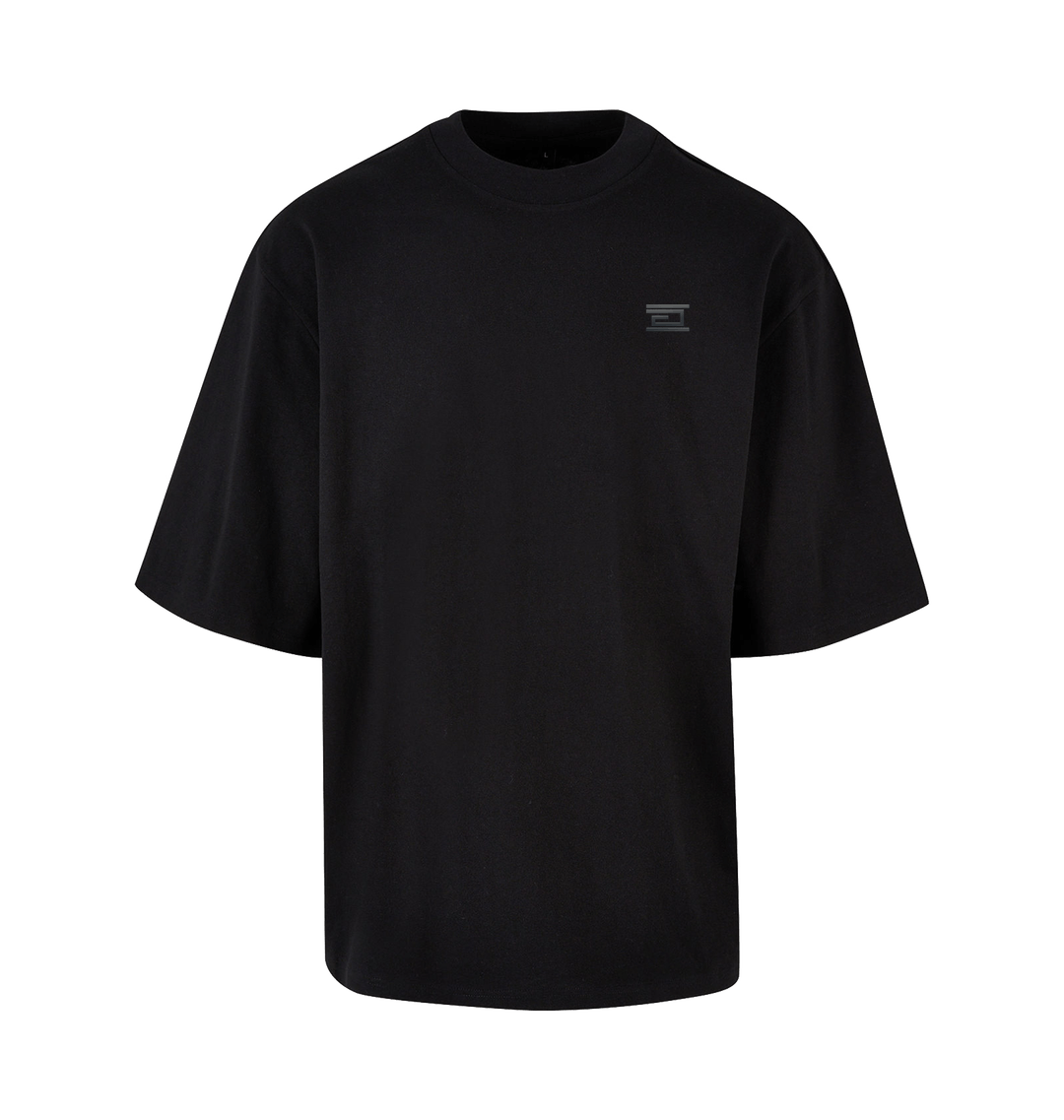 Black Printed T-shirt Front