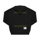 Black Printed Hoody Back