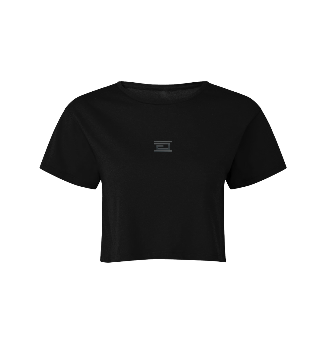 Black Printed T-shirt Front