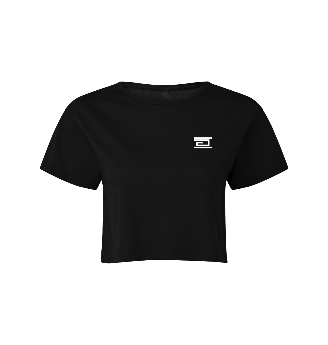 Black Printed T-shirt Front