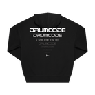 Black Printed Hoody Back