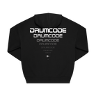 Black Printed Hoody Back