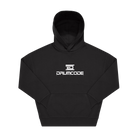 Black Printed Hoody Front