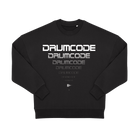 Black Printed Sweater Front