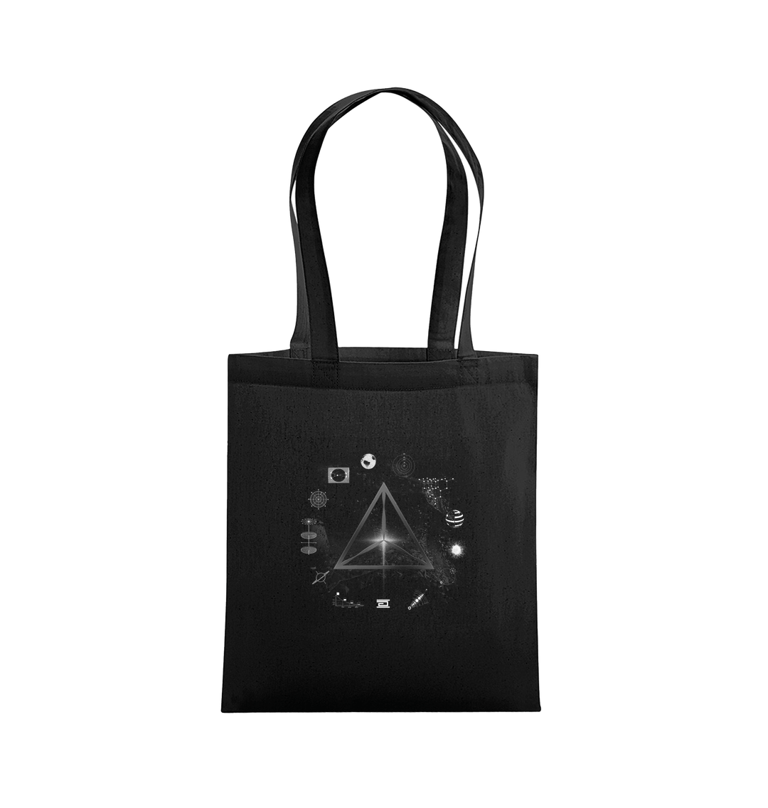 Black Printed Bag Front