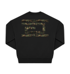 Black Printed Sweater Back