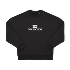 Black Printed Sweater Front
