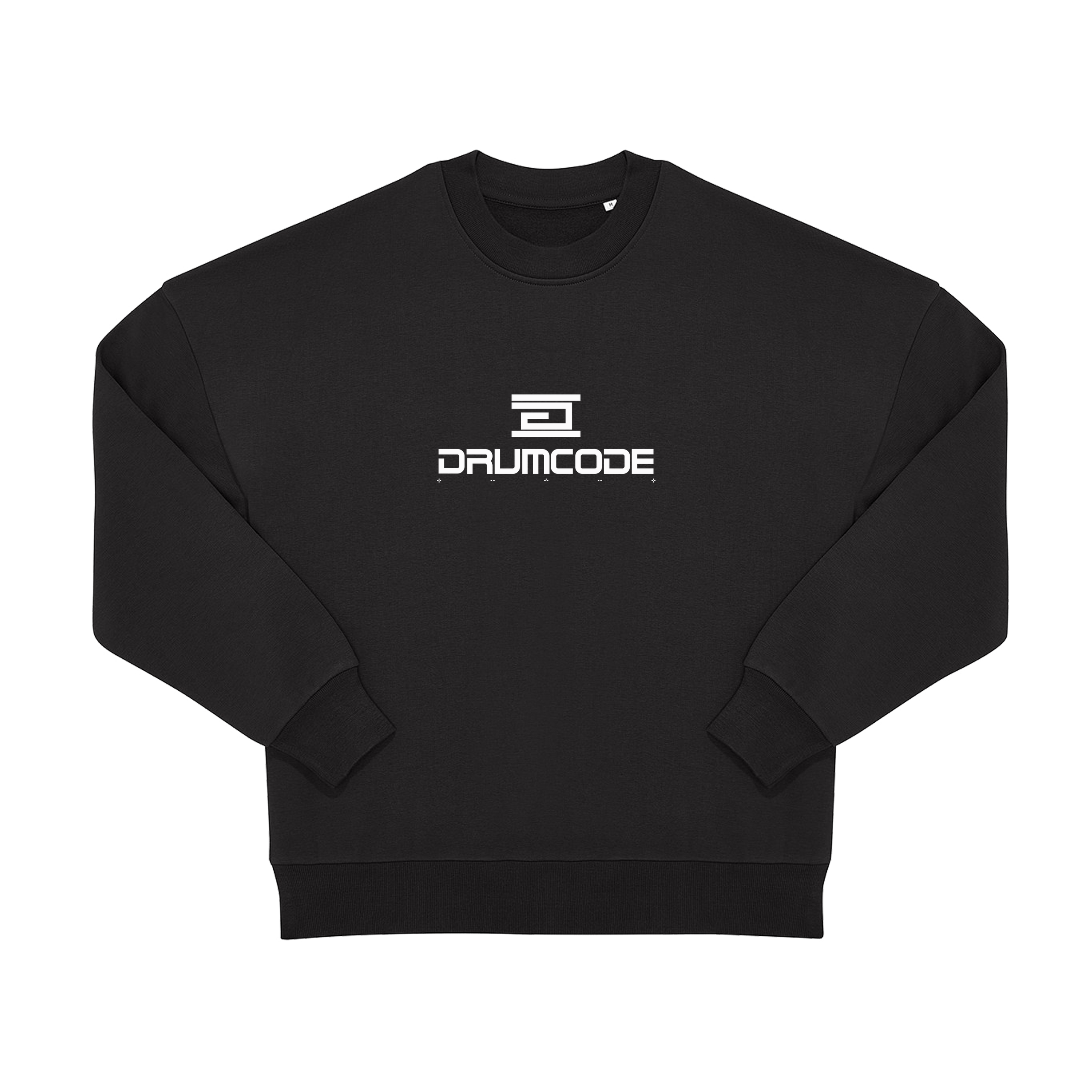 Black Printed Sweater Front