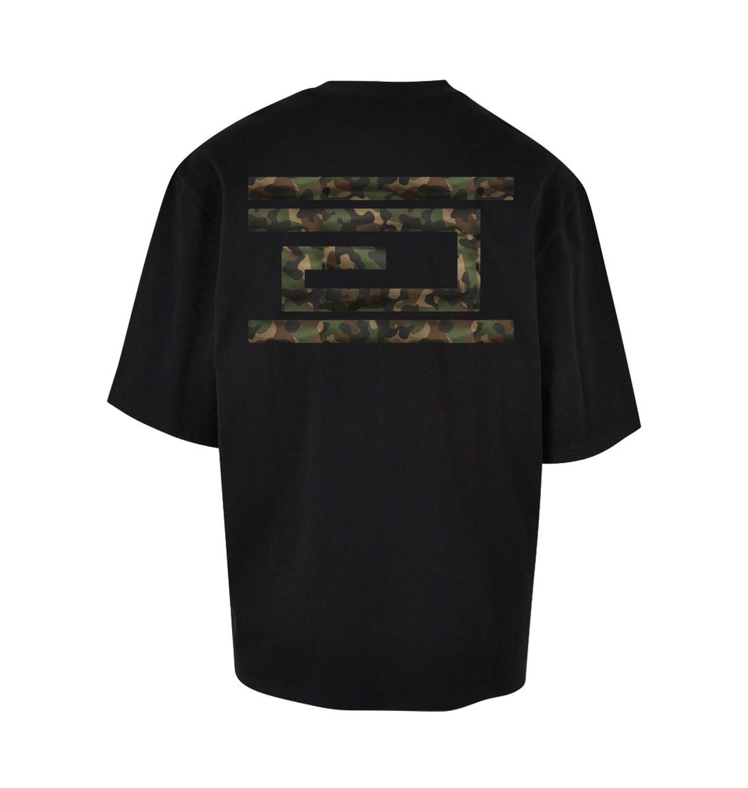 Black Printed T-shirt Back