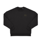 Black Printed Sweater Front